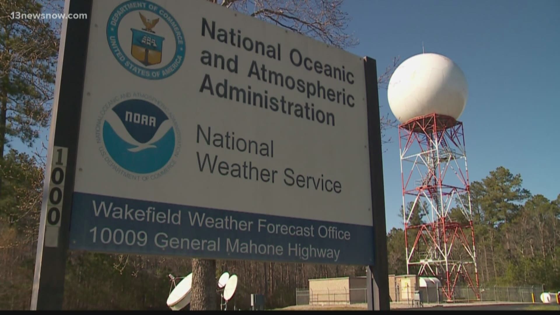 With the impending winter storm, the National Weather Service will remain staffed without pay as the shutdown continues, but one thing they can't do is train agencies and perform maintenance on field equipment.