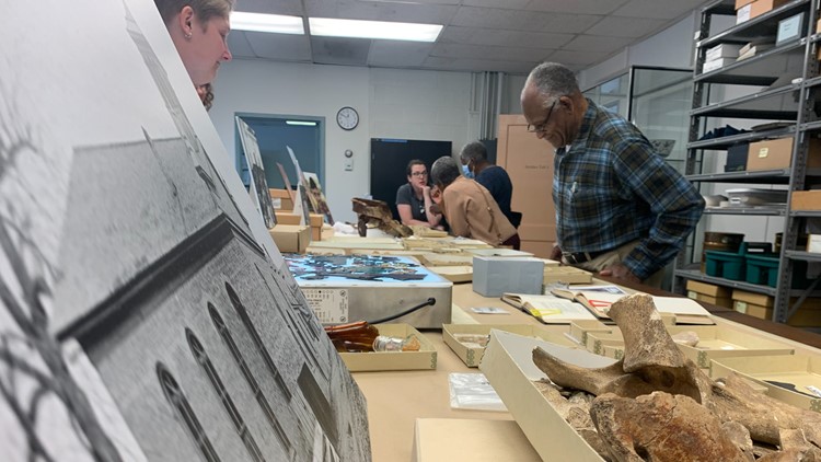 Descendants of historic Black church get first look at artifacts from archaeological dig