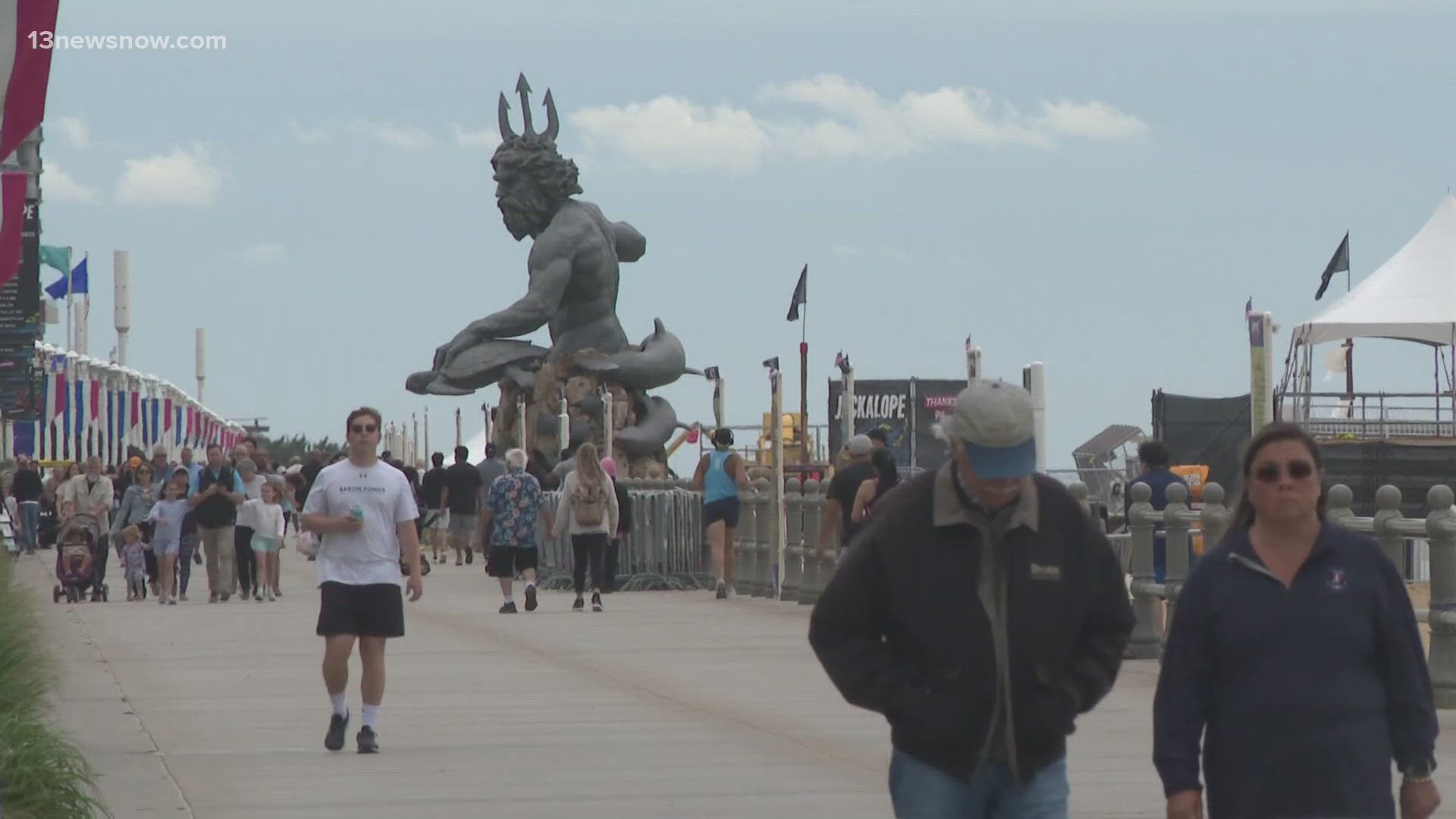 Despite an overcast ending to the holiday weekend, the start of summer once again brought bustle to the Oceanfront.
