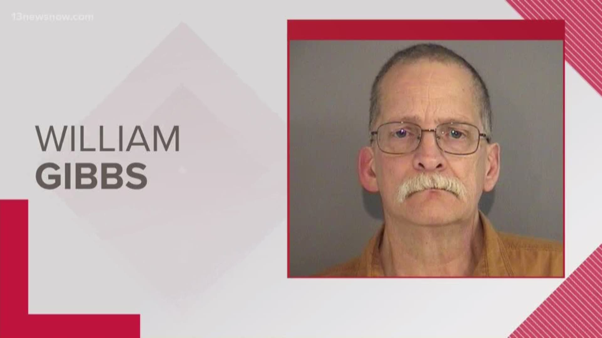 William Gibbs, who used to investigate child porn for James City County, was arrested on child porn charges. Four cyber tips were submitted about Gibbs.
