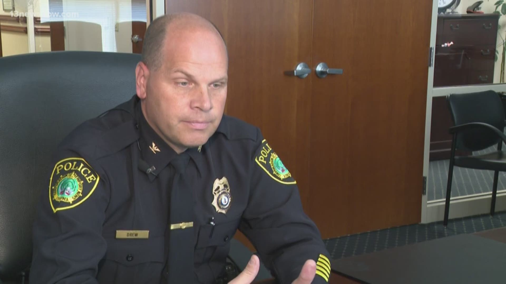 Police Chief Steve Drew said domestic violence is a "significant" problem in Newport News.