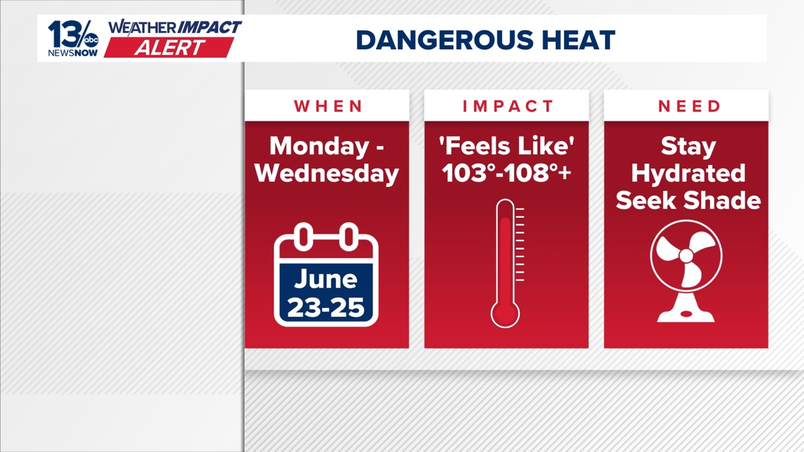 Extreme heat likely for Hampton Roads, Virginia, early in the week ...