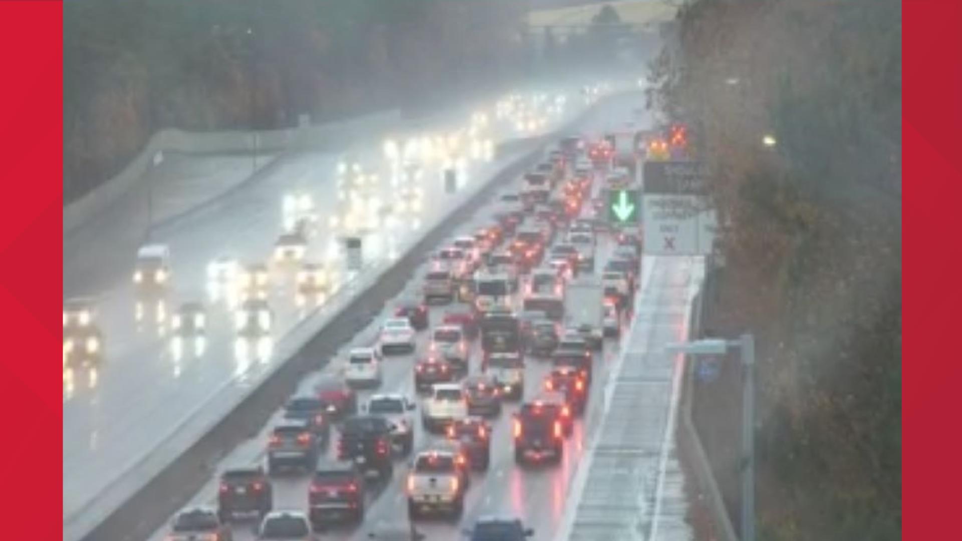 VDOT says the incident resulted in the closure of the westbound right lane and the right shoulder. Traffic is now freely flowing.