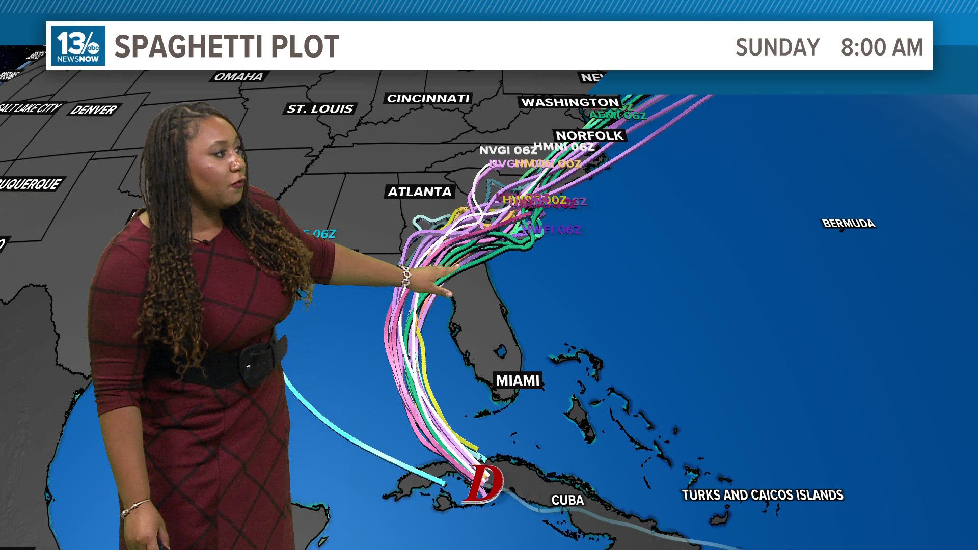 New Saturday morning as we track potential tropical storm Debby: a Hurricane Watch has been issued for part of the northern Florida coast along the Gulf of Mexico.