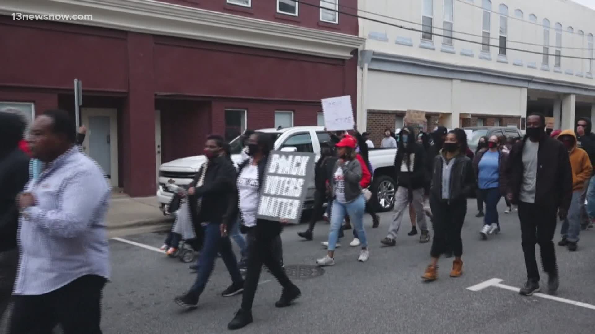 The curfew had stopped people from being on the streets from at night. Protesters were staying out to call for the body camera footage of Brown's fatal shooting.