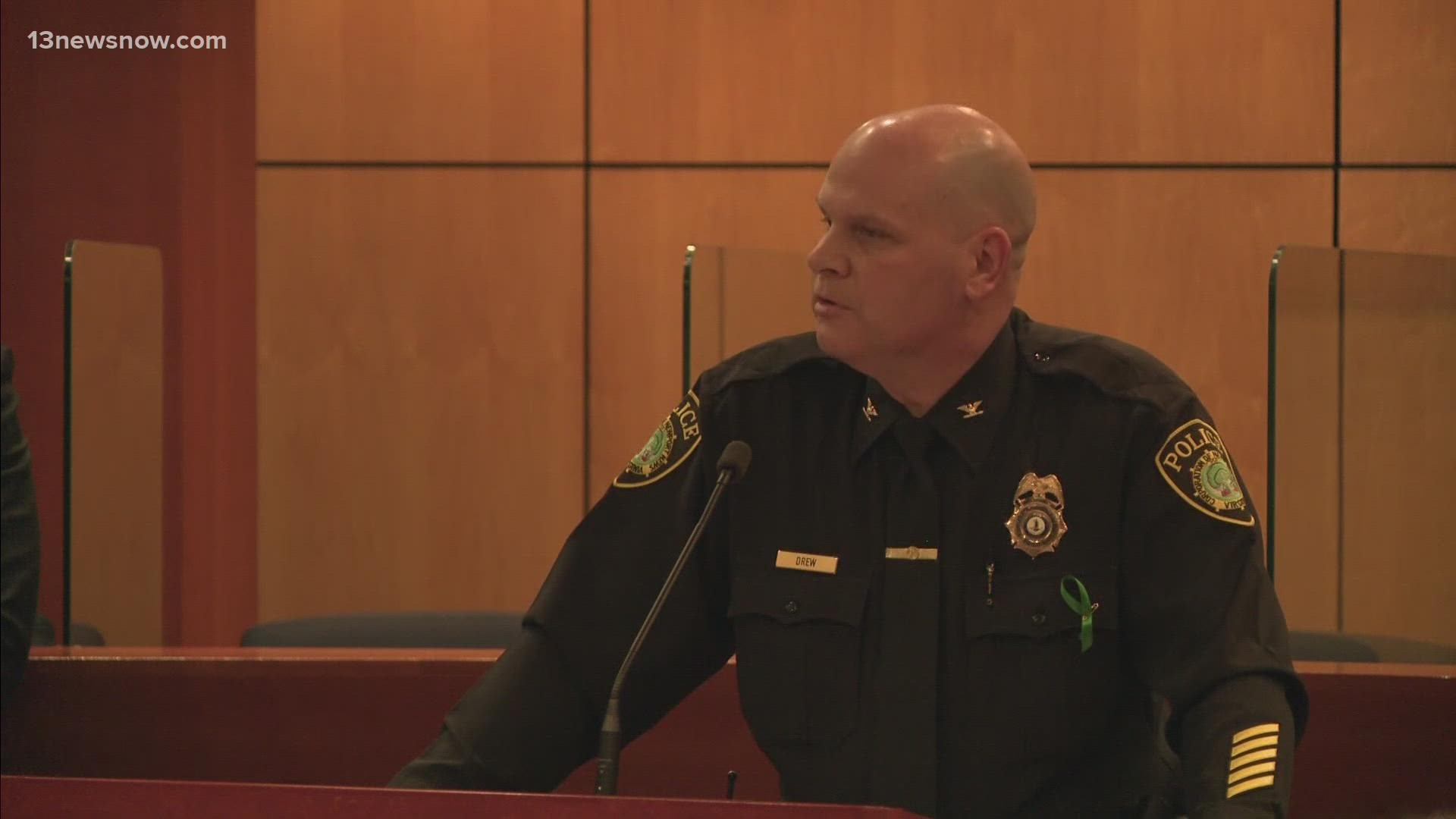 Newport News Police Chief Steve Drew on Monday offered the first description of how the shooting happened.