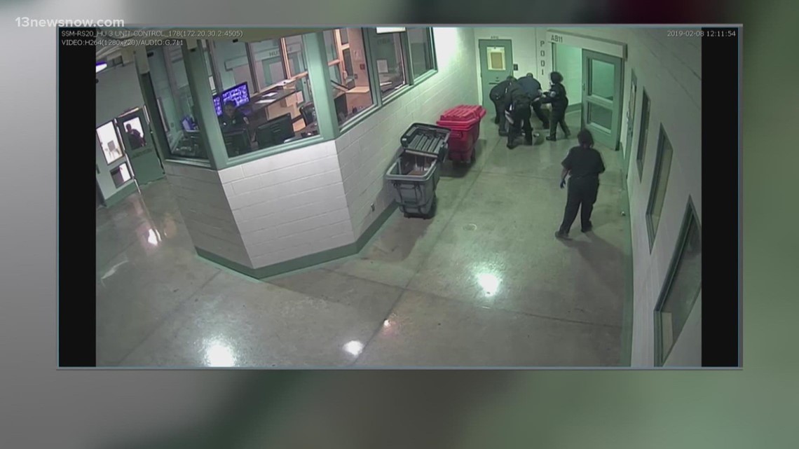 Former officer in court after allegedly choking inmate at Hampton Roads
