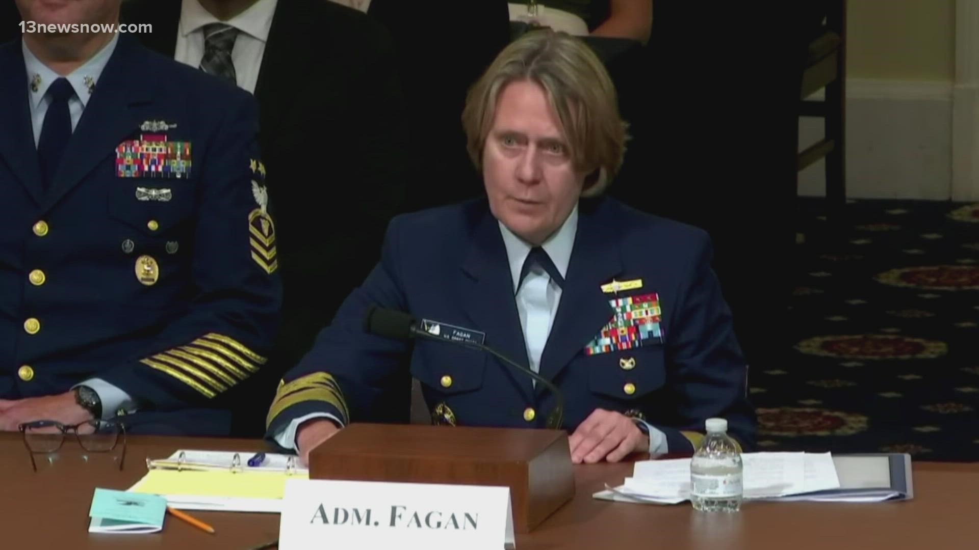 The Coast Guard's top Admiral faced some tough questions on Capitol Hill.