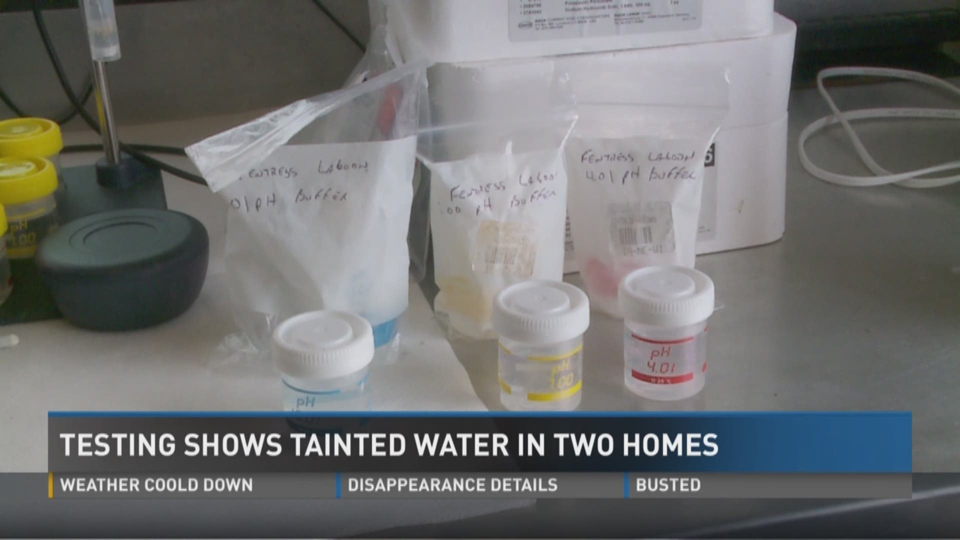 Testing shows tainted water in two Chesapeake homes