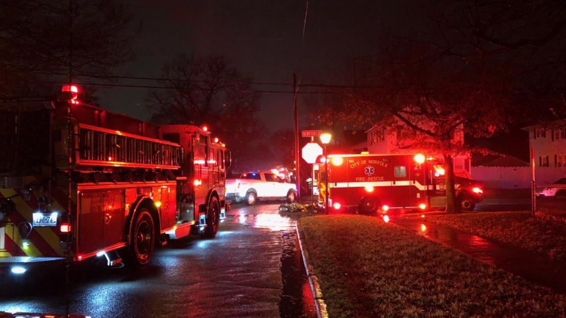 Two people hospitalized after house fire in Colonial Place neighborhood