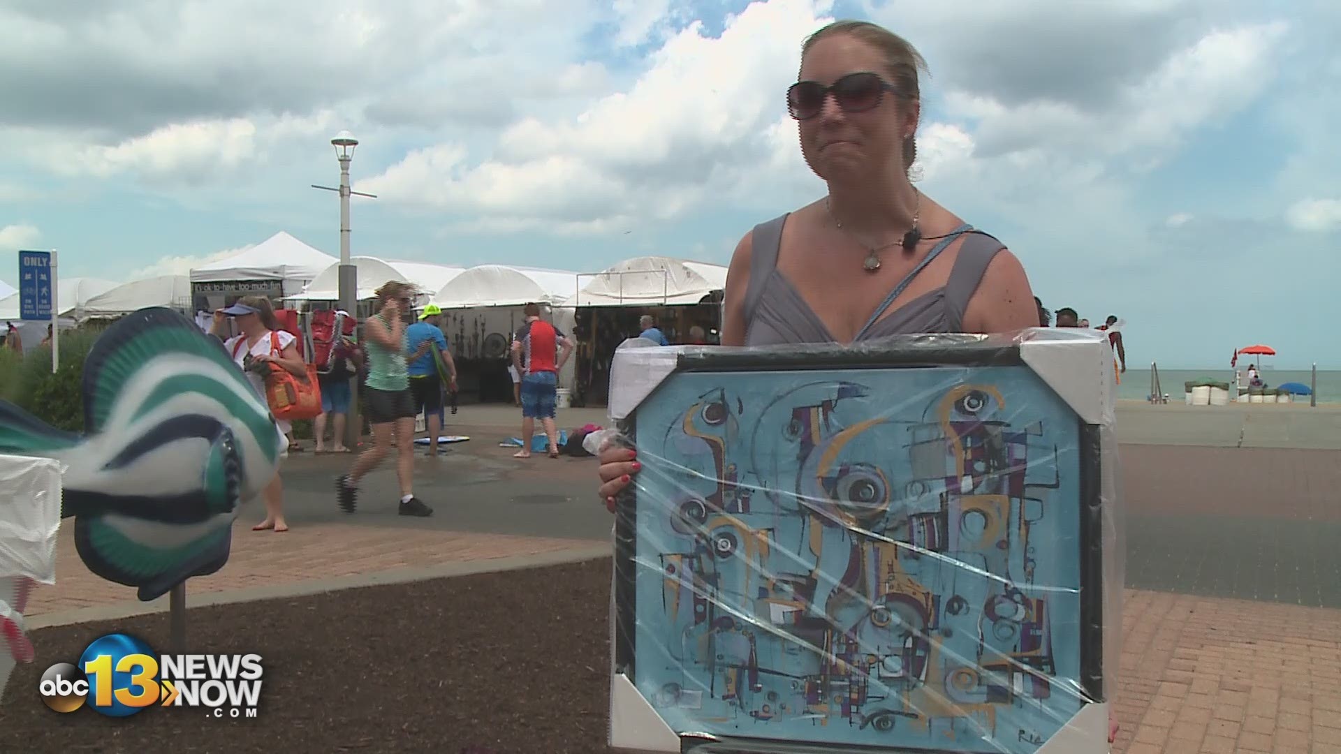 The Virginia Museum of Contemporary Art hosted its annual boardwalk art show this weekend at the Oceanfront.