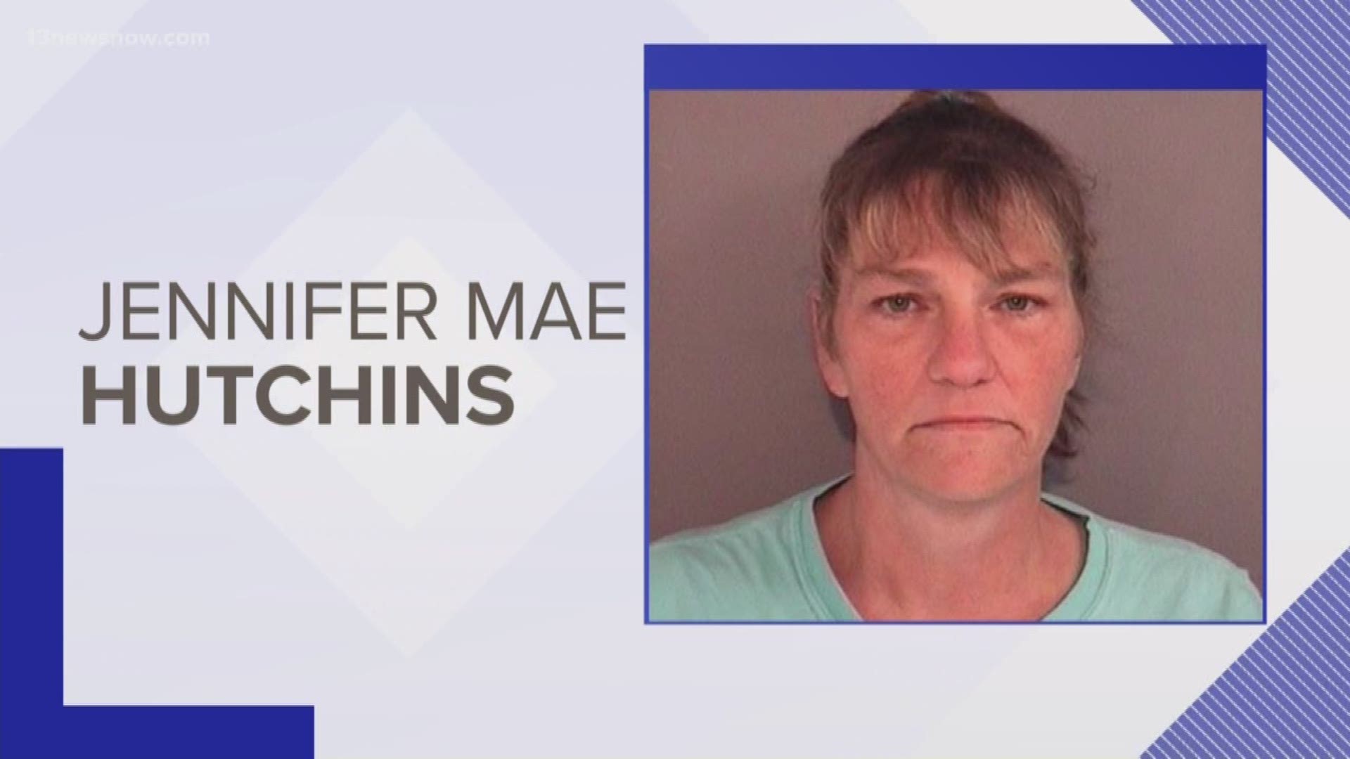 Gloucester County Sheriff's Deputies arrested Jennifer Hutchens, 52. She's charged in connection to a Mathews County human trafficking and child porn investigation.