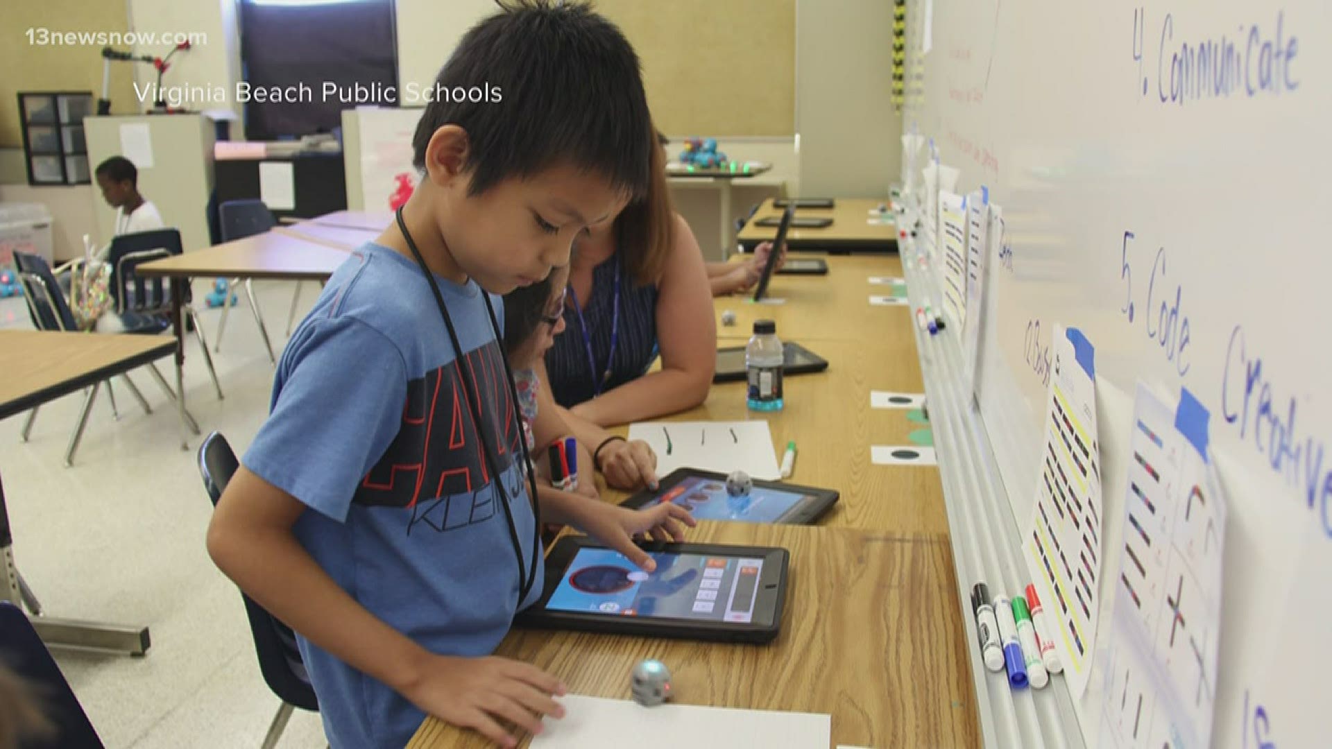 In several districts, summer schools are continuing online this year.