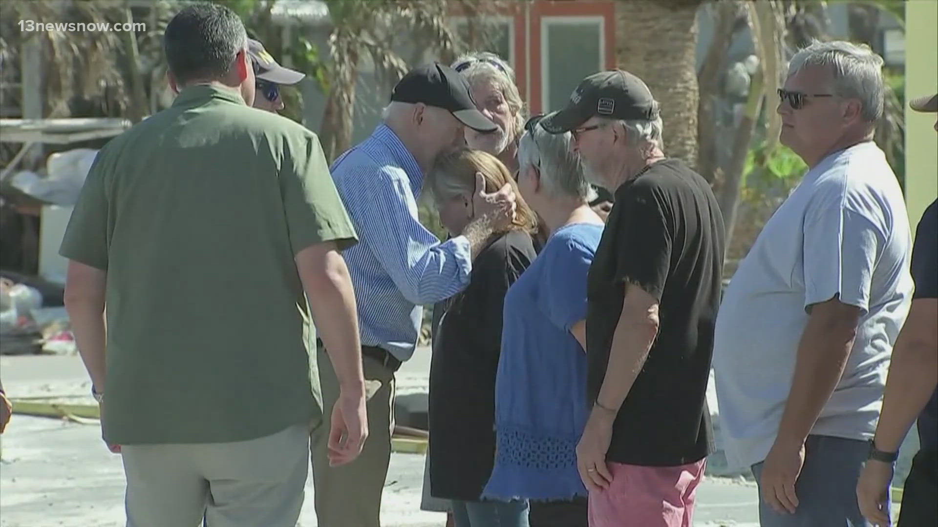 President Biden toured the devastation over the weekend.	His administration is promising hundreds of millions of dollars in aid.