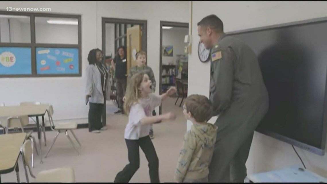 Military dad returns home, surprises his kids at Virginia school - Vimarsana News