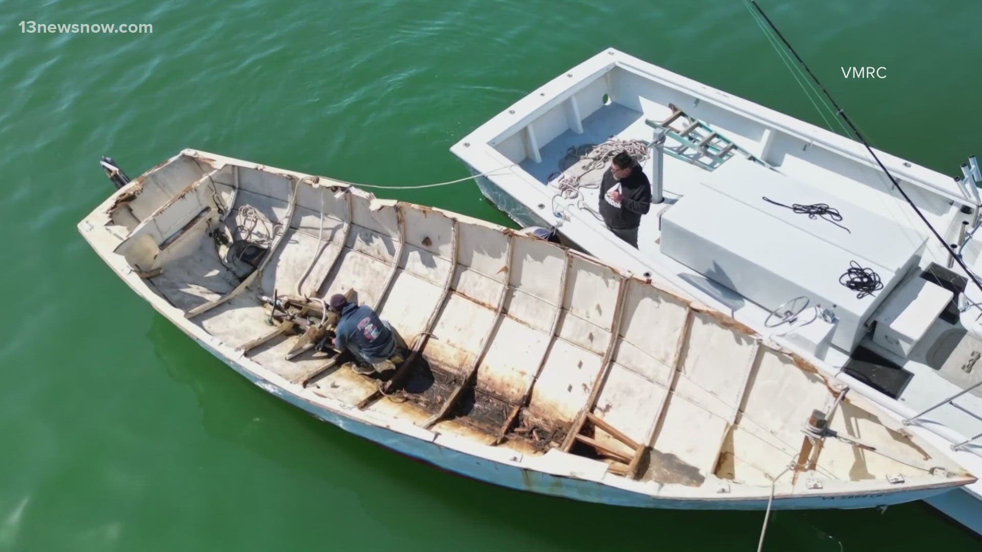 30-foot boat sank in Chesapeake Bay as artificial reef | 13newsnow.com