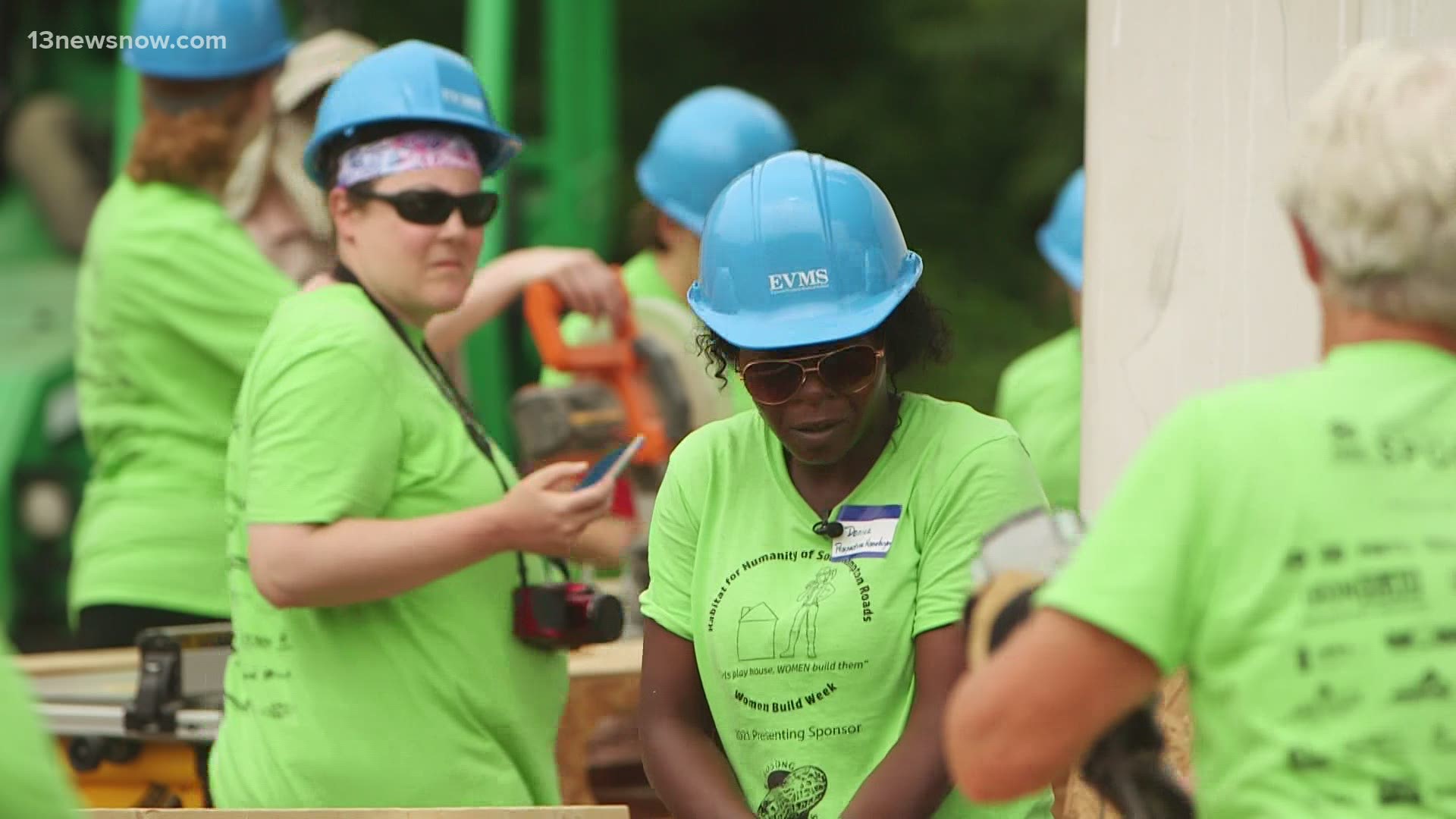 Habit for Humanity is hosting "Women's Build Week," hoping to draw more women into the construction industry.