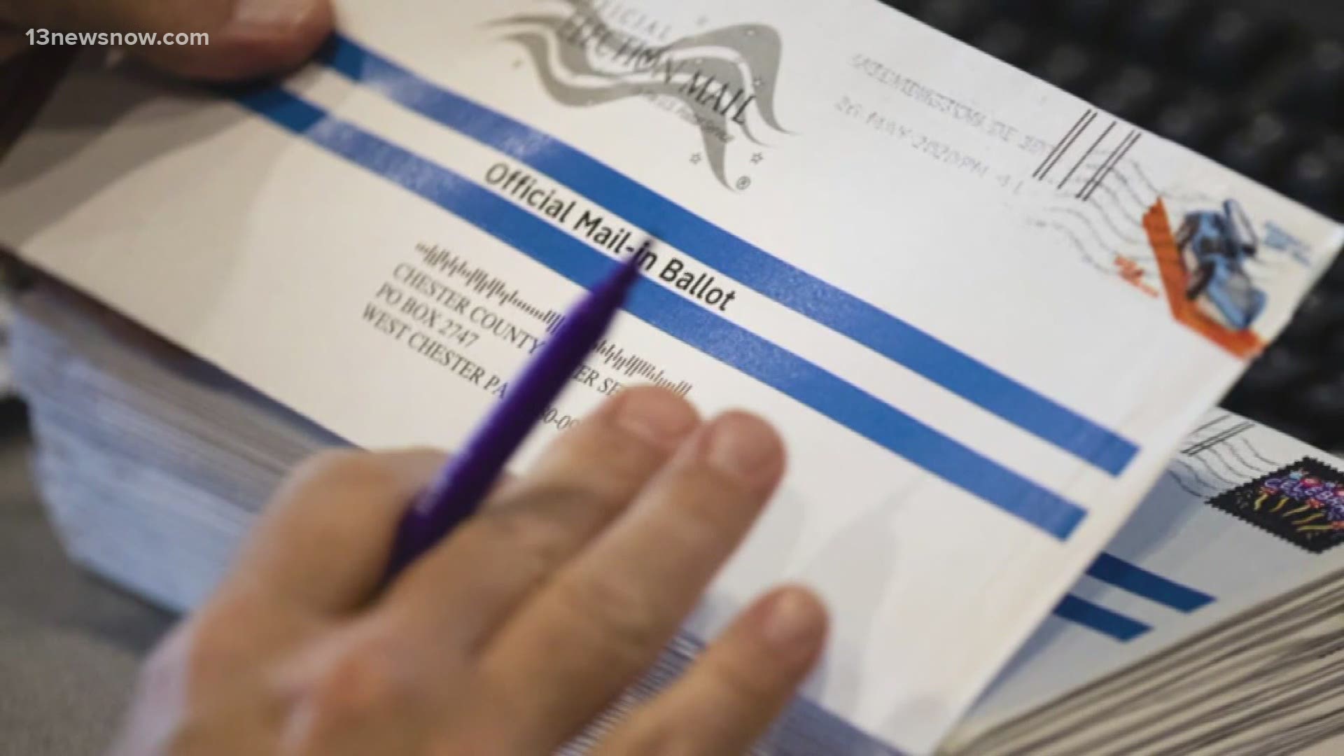 13News Now Eugene Daniel explains the Election Day mail-in ballot postmark deadlines and what USPS and local registrars are recommending for voters.