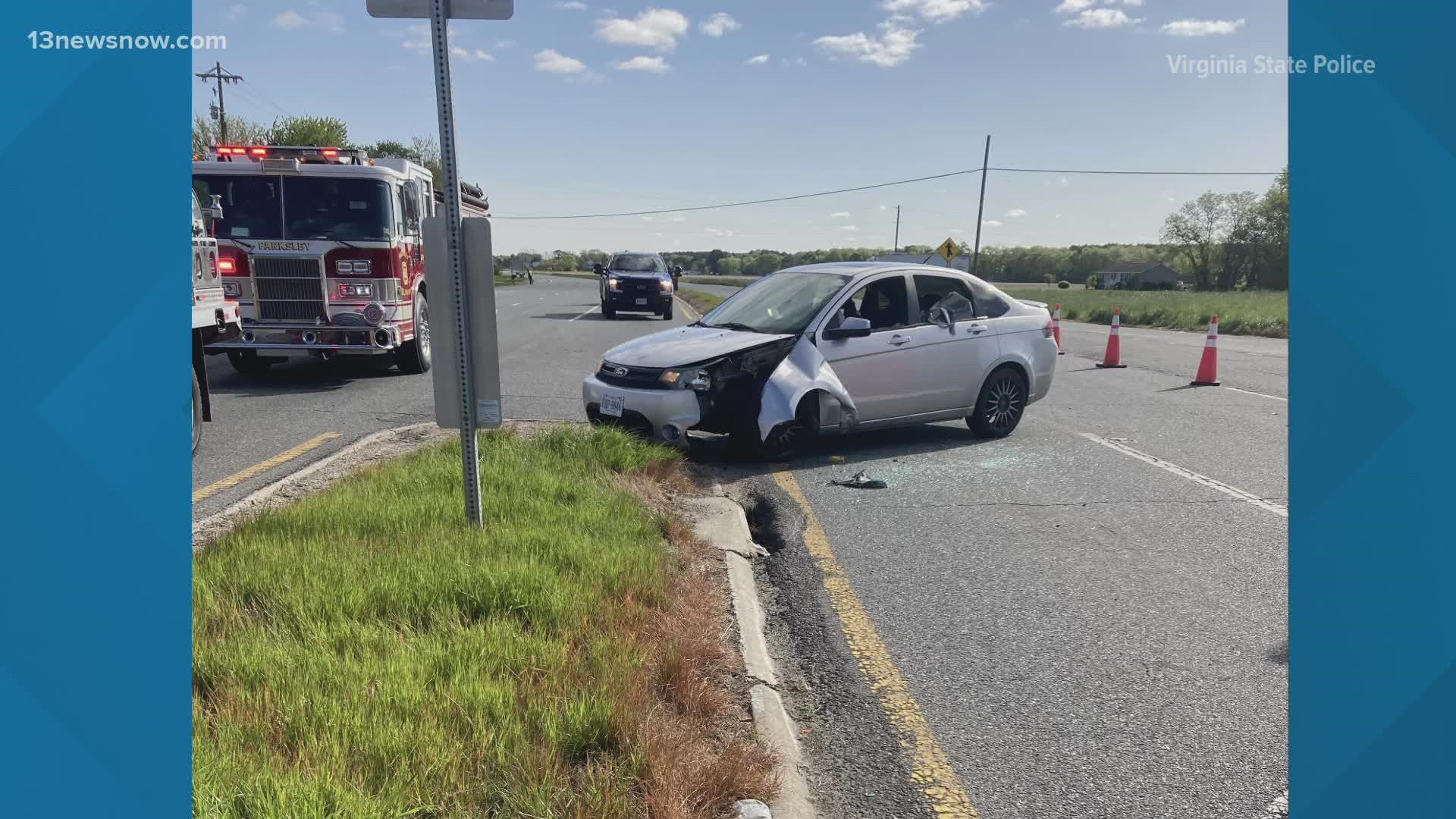 Troopers and medics found a 2011 Ford Focus stopped in the median of Route 13. As they tried to help the driver, they noticed he'd been shot.