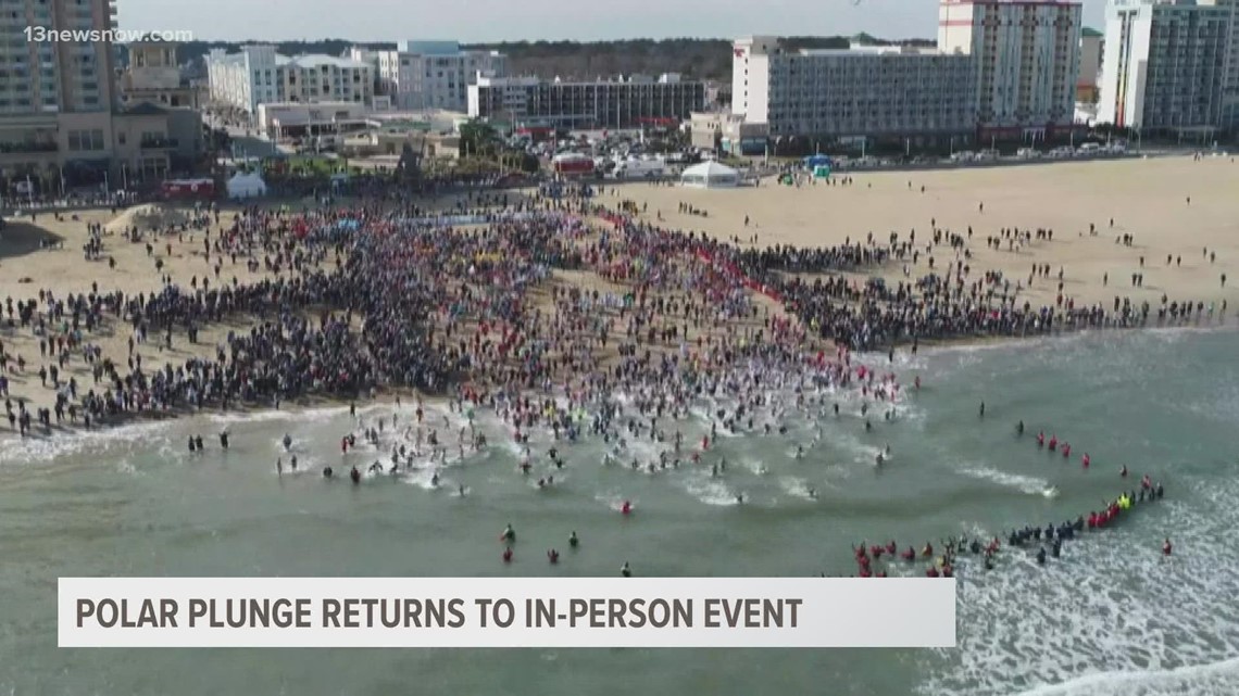 Diving for a cause Polar Plunge returns to Virginia Beach Oceanfront