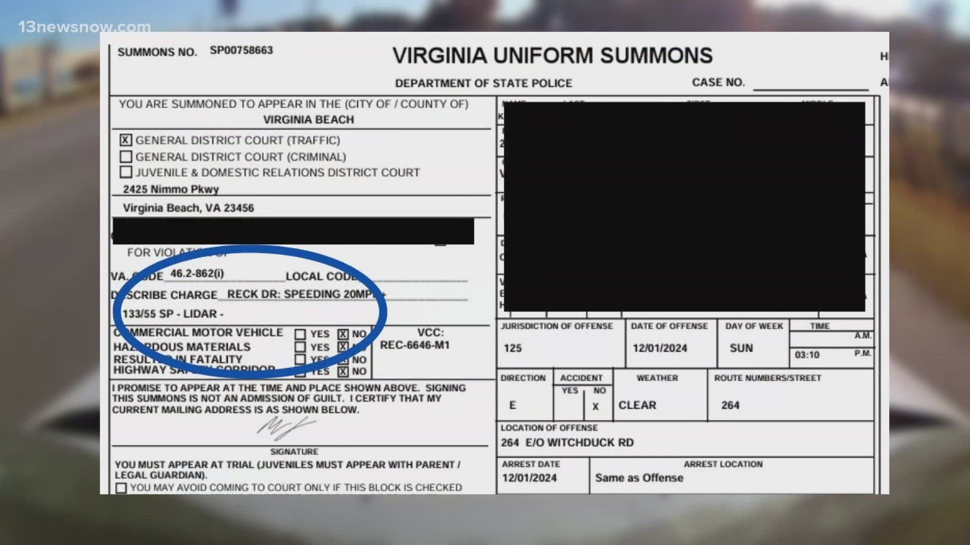 13News Now obtained data that shows Virginia state troopers caught more than 1,000 drivers speeding just in Hampton Roads over the Thanksgiving weekend.