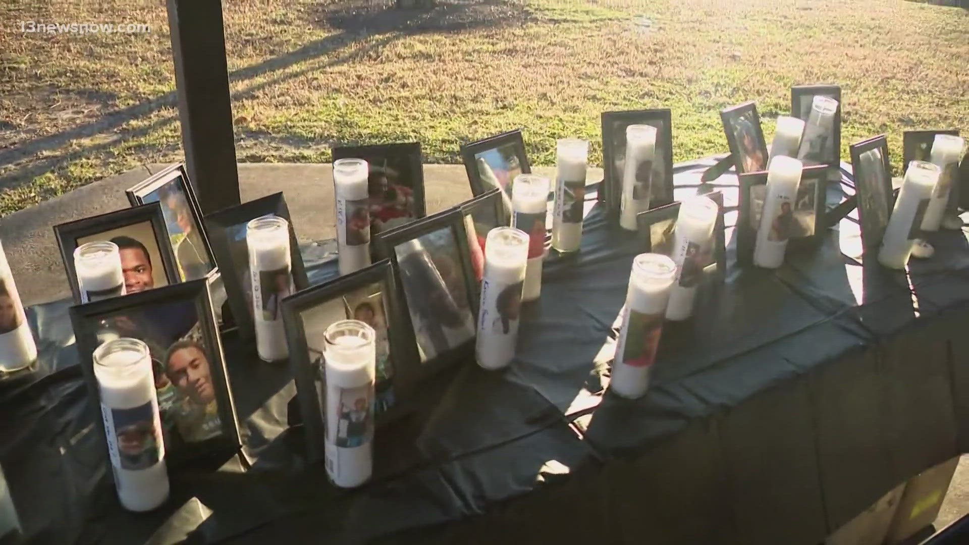 The "Justice for Justice Gun Violence Remembrance Walk" took place in Newport News on New Year's Eve.