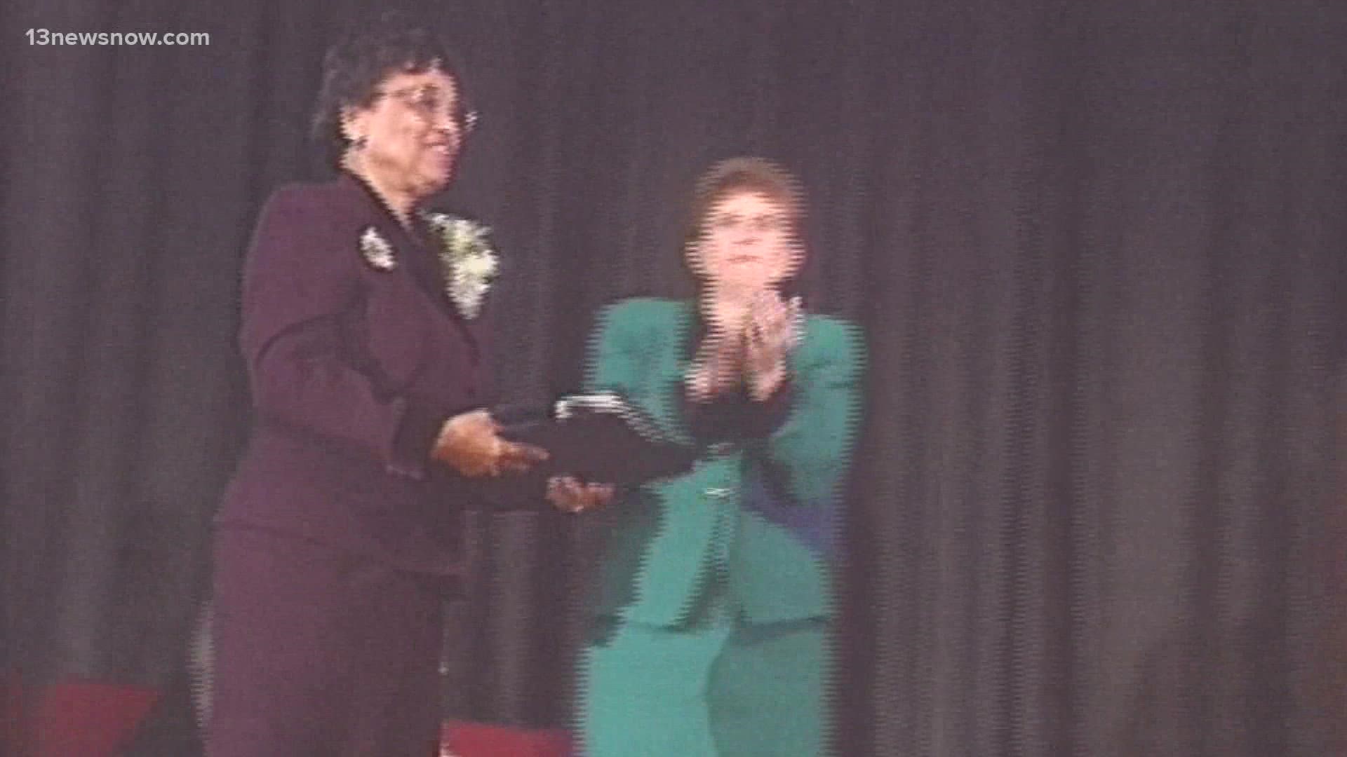 Flora Crittenden served the House of Delegates' 95th District from 1993 to 2004. Before that, she was a teacher in Newport News for over 30 years.