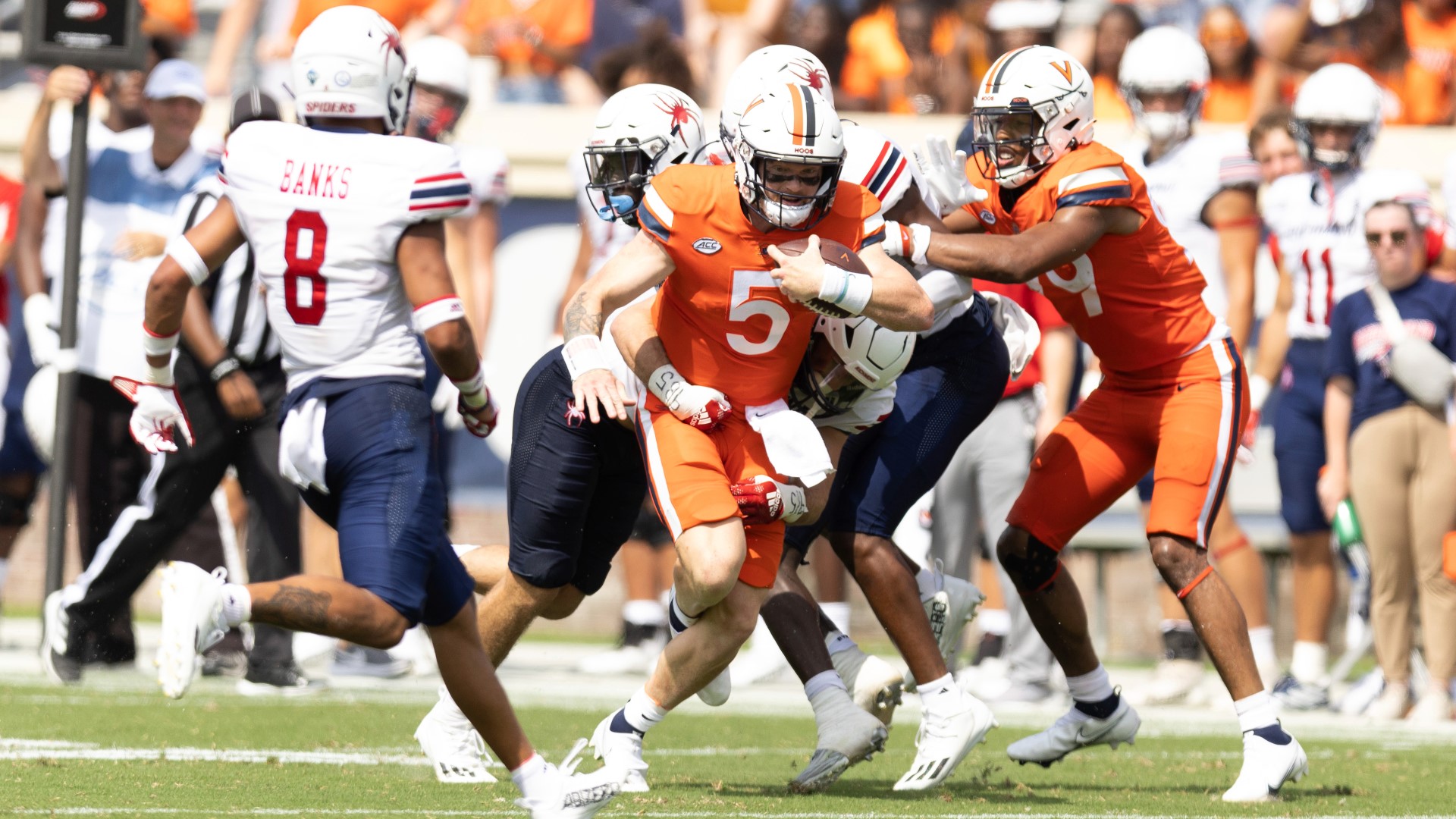 The Hoos were almost blanked by the Fighting Illini on Saturday afternoon, 24-3 in their first game on the road against the Big 10 team.