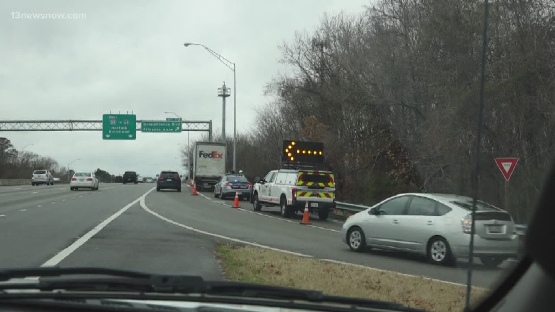 13News Now Ali Weatherton has more info on the push from VDOT to drivers telling them to move over when they see roadwork or emergency vehicles.