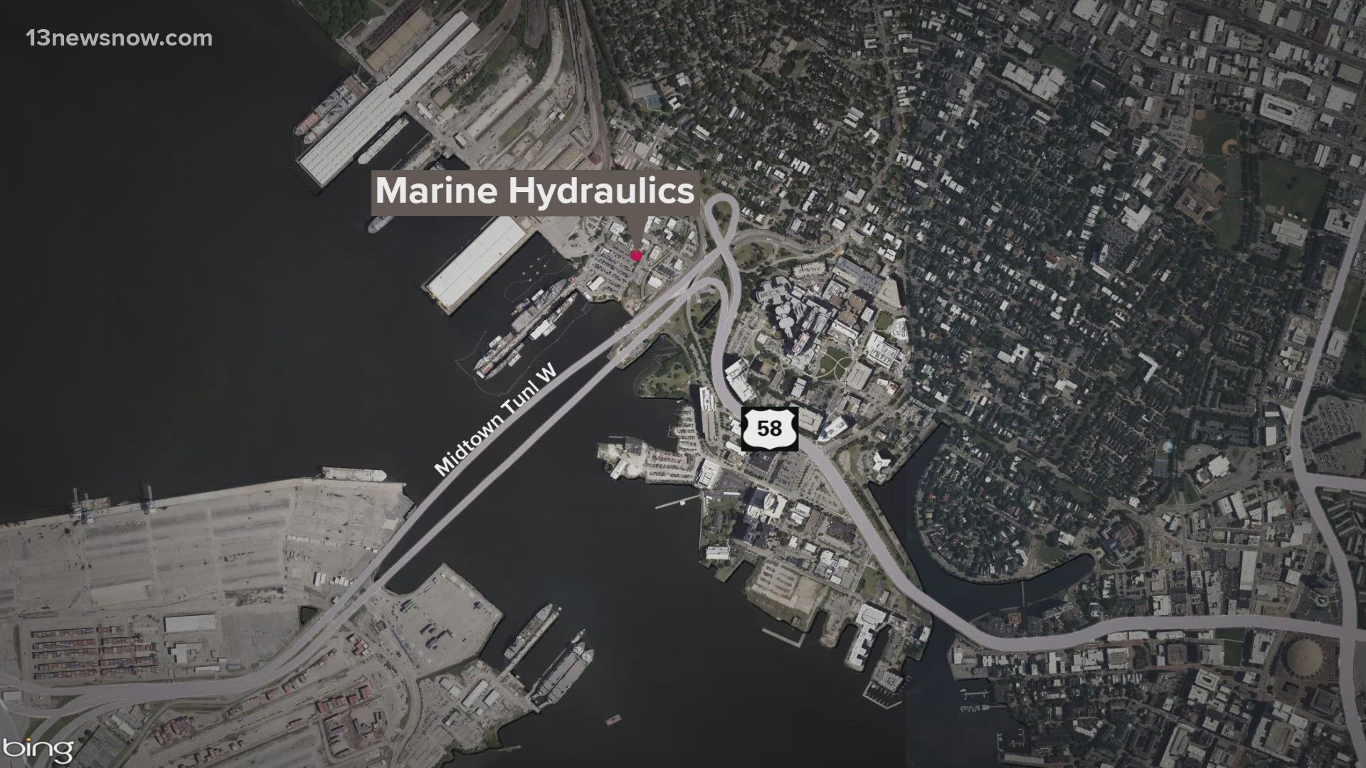 A man is dead and another person is fighting for their life after an industrial accident in Norfolk at Marine Hydraulics International Wednesday morning.