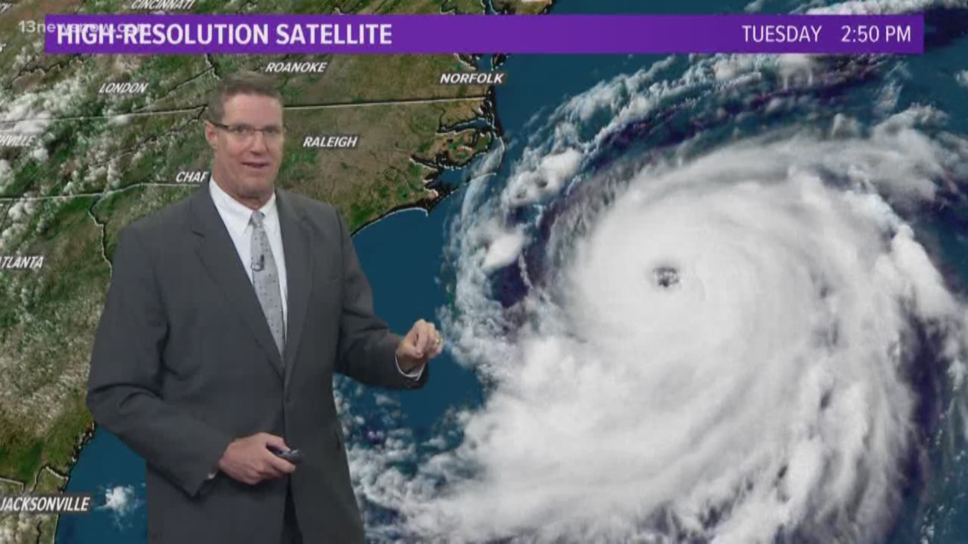 13News Now Meteorologist Jeff Lawson talks about Hurricane Chris and its impacts on the US coast