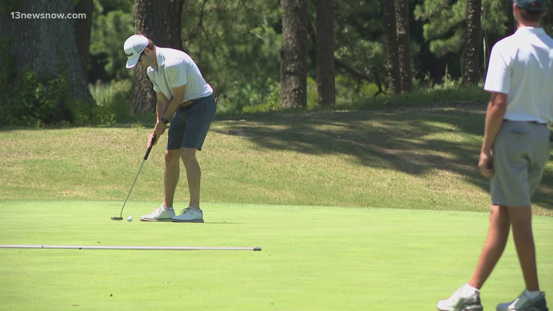 Paul Feakins was the varsity golf coach during Evan Beck's time at Norfolk Academy, who reflected with 13News Now on his time as a Bulldog.