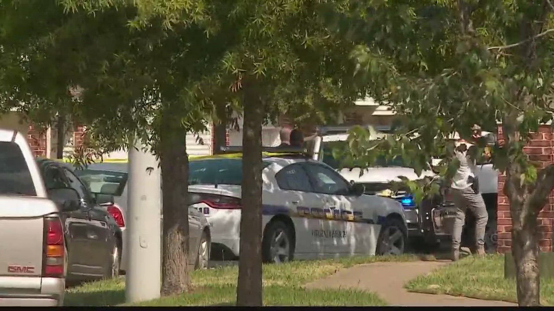 Authorities found a gunshot victim in an area that Navy police classify as military housing Friday afternoon.