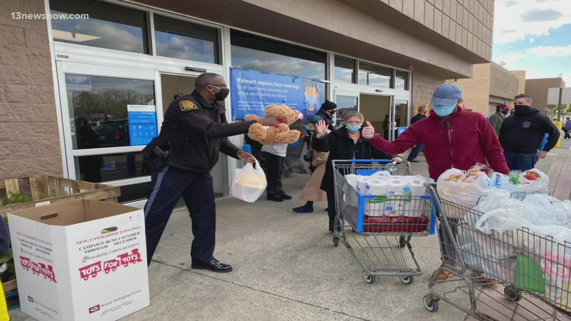 Suffolk Police Department saw a record-breaking year, collecting unwrapped toys that will be donated to children for Christmas.