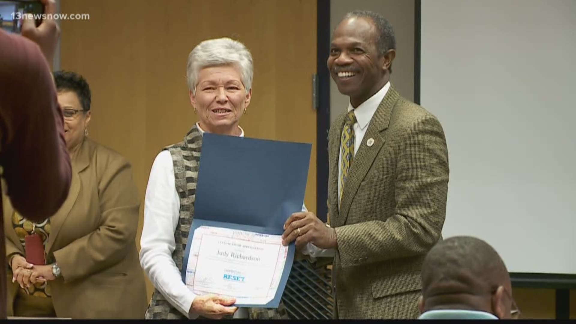 The Hampton Police Department recognized citizens who have stepped up to help in times of need.
