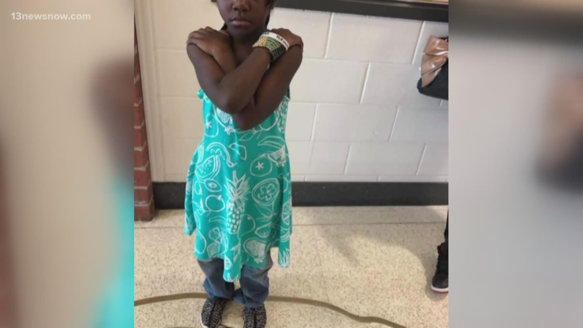 The teacher at Crossroads Elementary said she made the decision to switch the students' clothes because one of the girl's clothes were dirty.