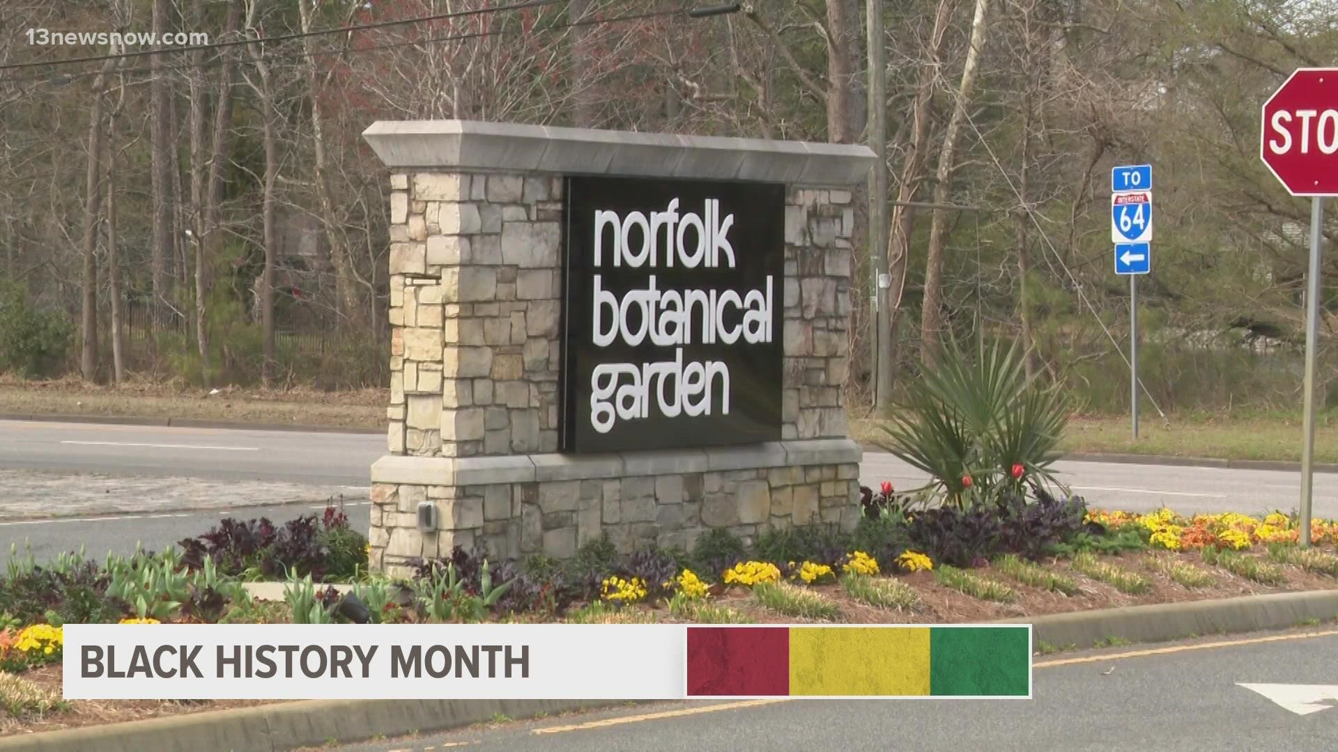 The garden holds an annual event to honor the 220 African Americans who built NBG, carrying truckloads of dirt, pulling roots and clearing trees to make it beautiful