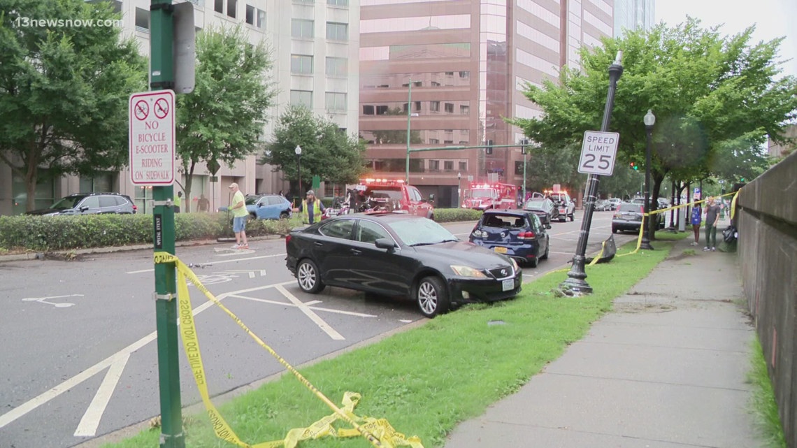 Car flips in 3-vehicle crash in Norfolk | 13newsnow.com
