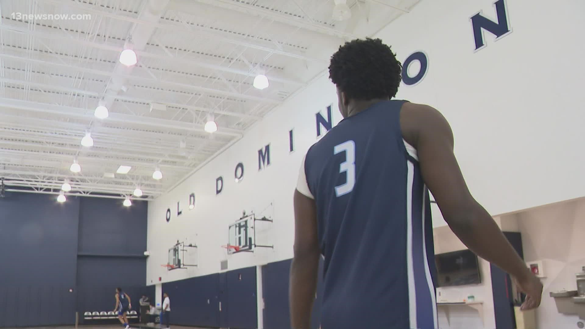 ODU point guard traveled back to Norfolk with the team