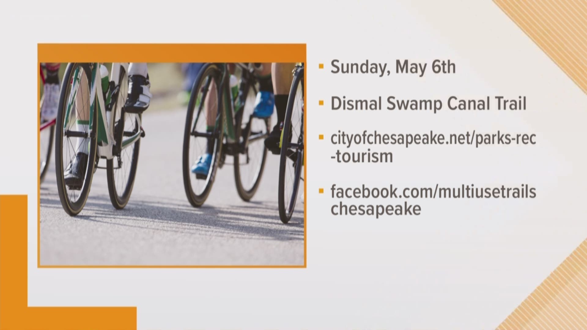 People from across Hampton Roads will hit the Dismal Swamp Canal Trail this weekend for the annual Chesapeake BikeFest.