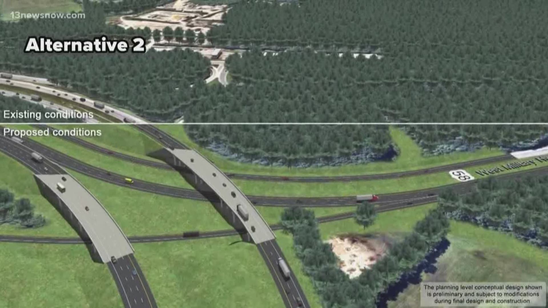 There are two proposals on the table regarding Improvements to the Bowers Hill Interchange.