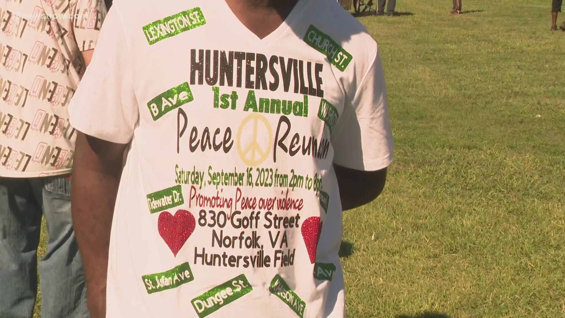Activists held the inaugural Huntersville Peace Reunion to promote peace over violence in the Huntersville neighborhood.