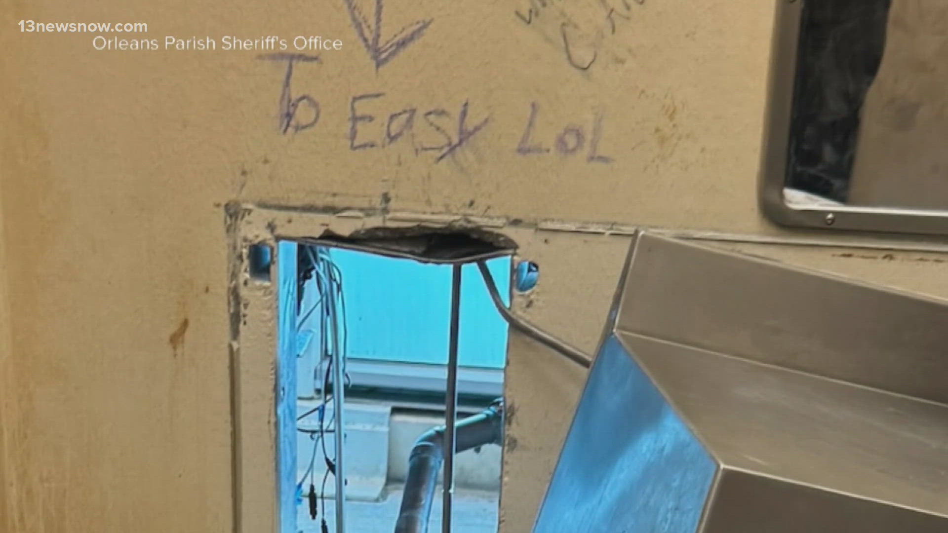 Some of the inmates have been captured, but not all of them. The Orleans Parish Sheriff's Office believes they may have had help on the inside.