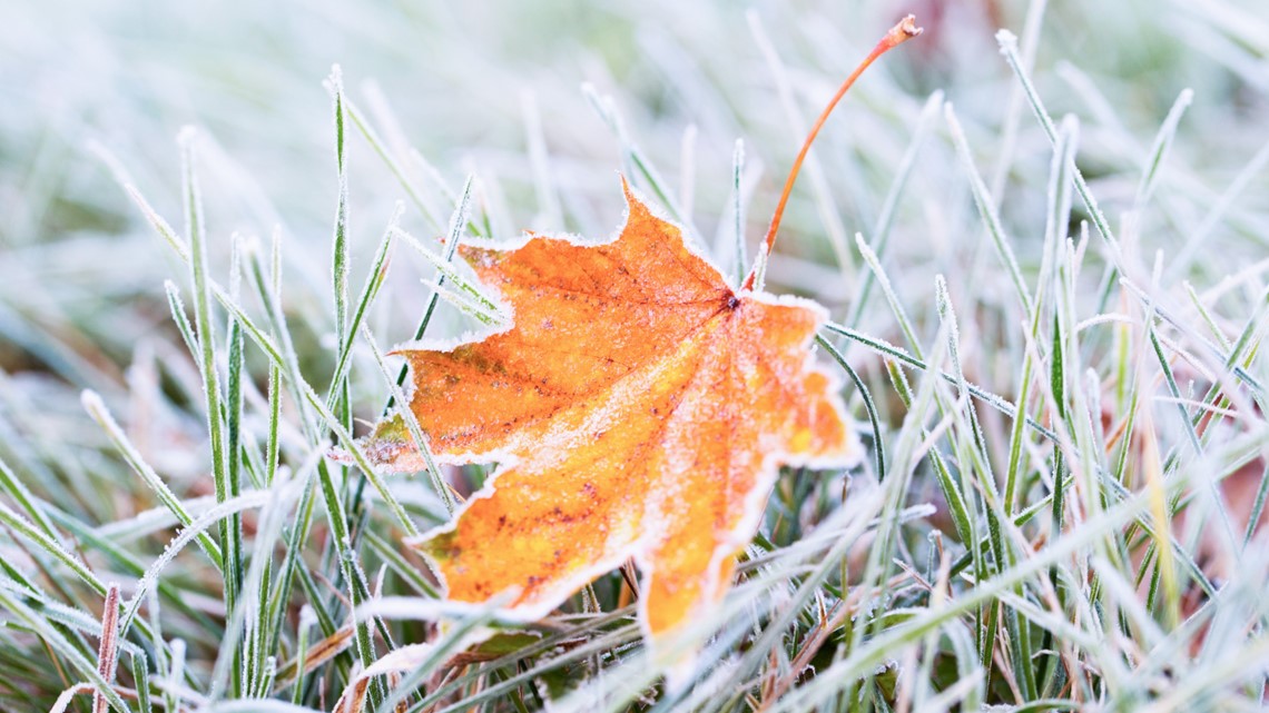First frost and first freeze date across southeastern Virginia