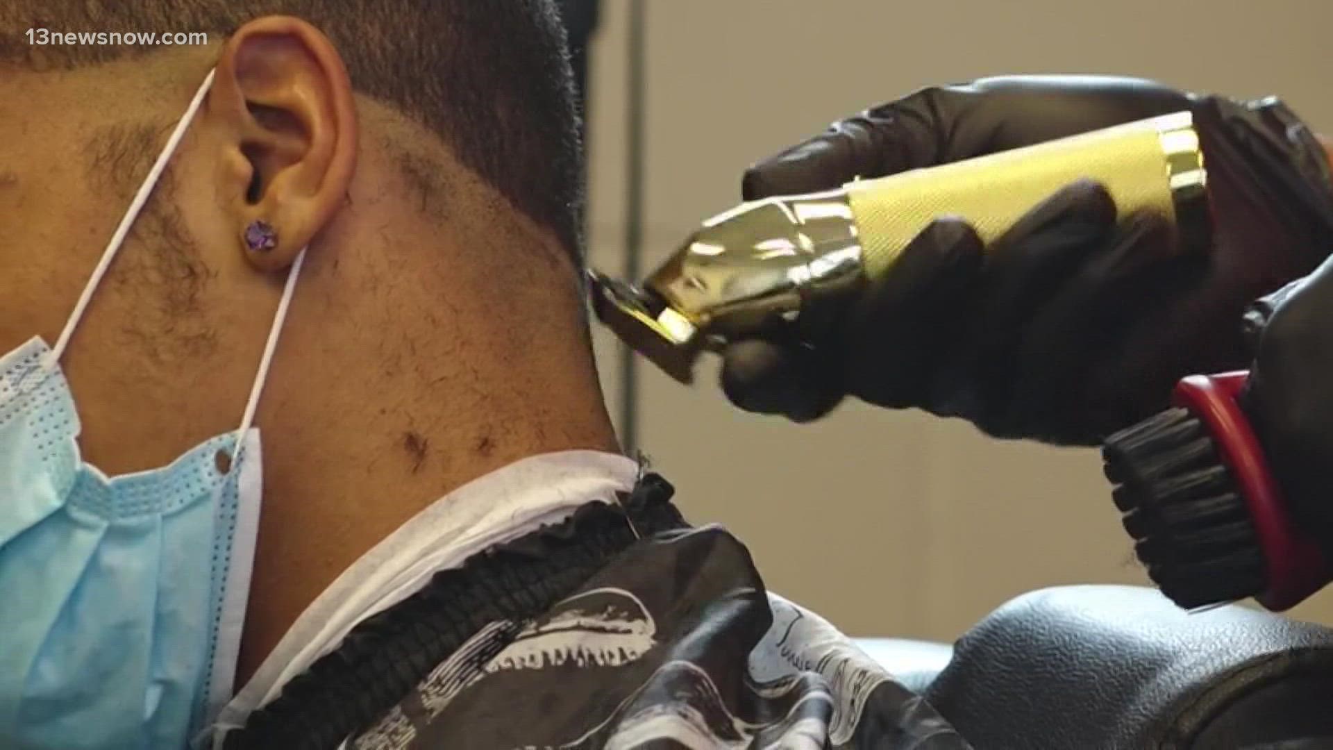 Four Oaks Day Service Center always had a barbershop for men, but workers recently built a whole new salon for its female clients in Newport News.