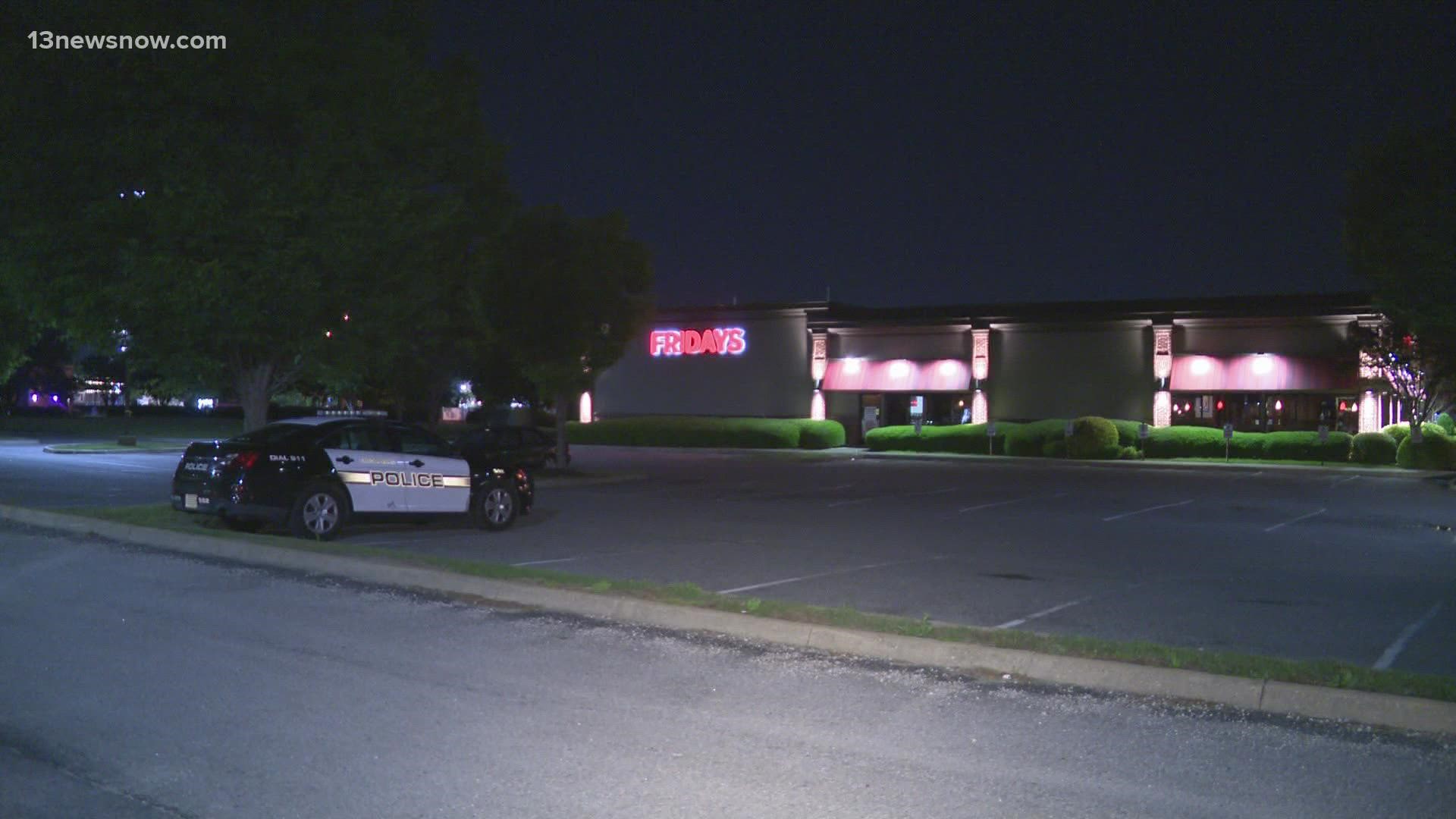 The shooting happened at the TGI Friday's on Volvo Parkway.