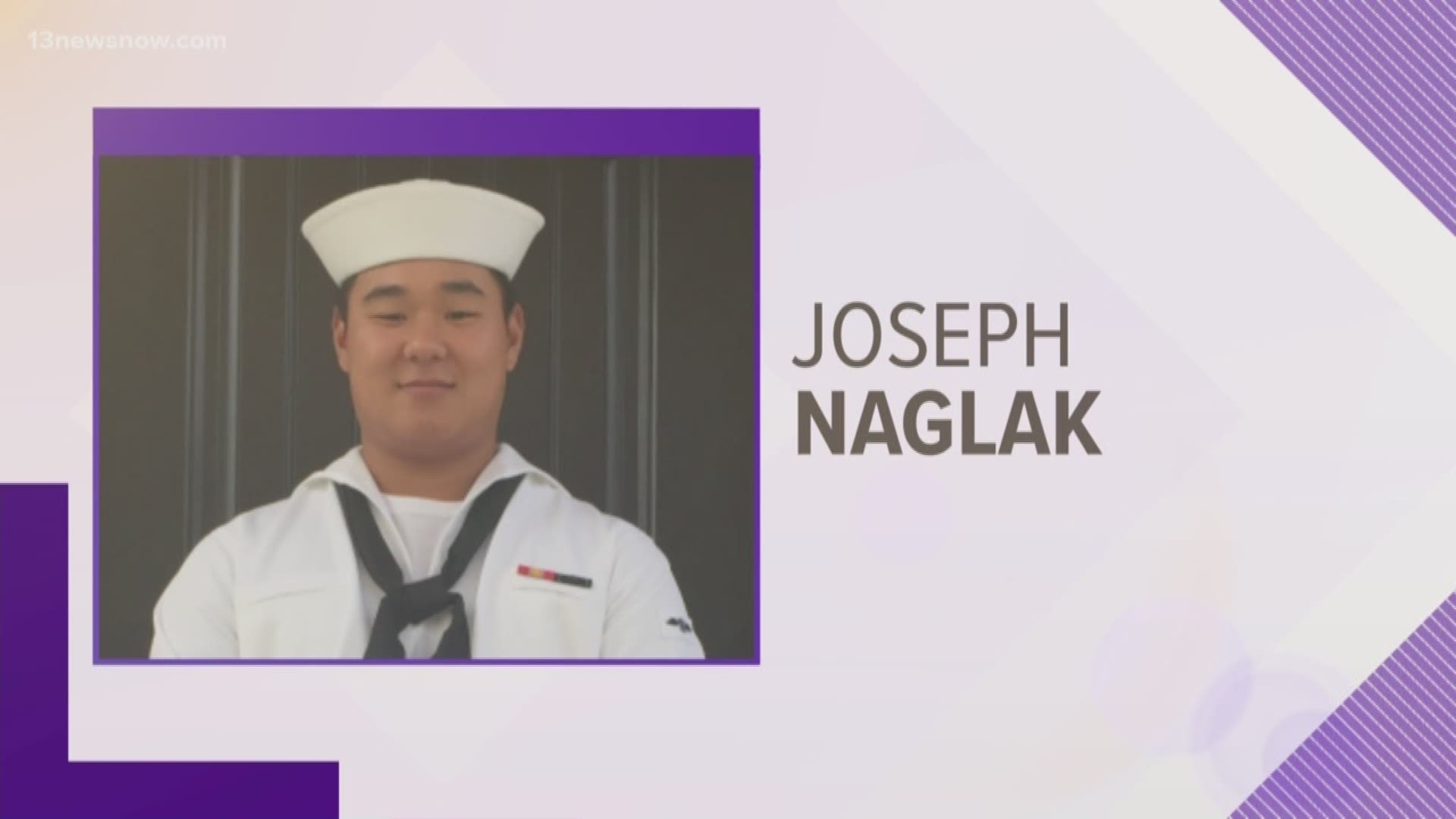 Airman Apprentice Joseph Min Naglak was killed aboard USS George H.W Bush