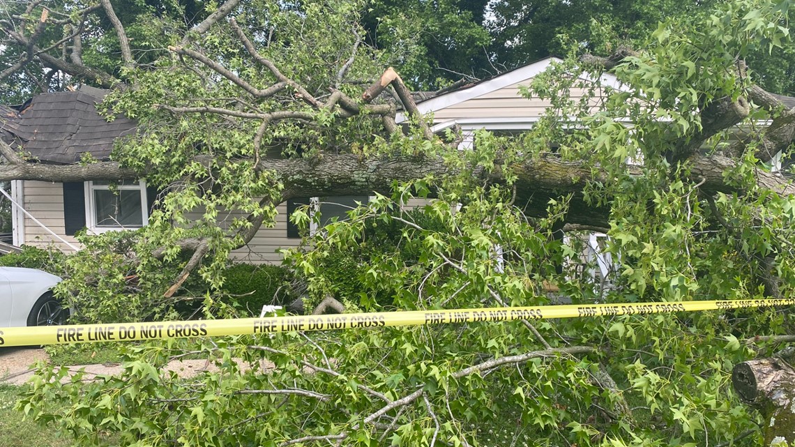 Storm damage reported in Hampton Roads