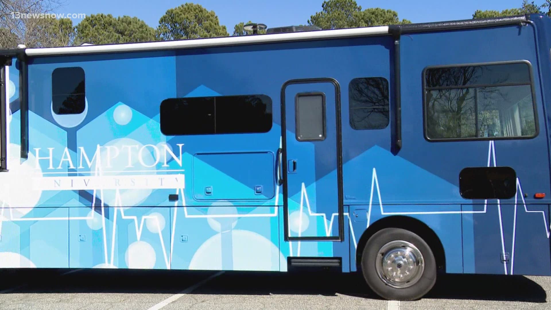 Hampton University said it will use its new mobile vaccination clinic to provide COVID-19 vaccine to people in underserved areas of Hampton Roads.
