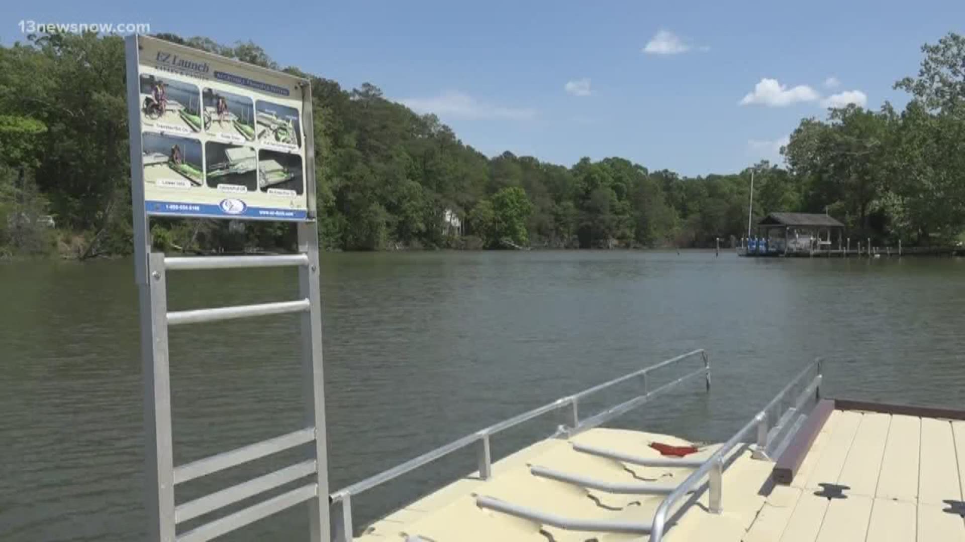 The ramp makes it easier for abled body people to also get in and out of kayaks and canoes.